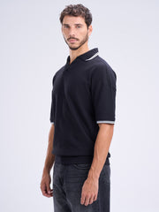 Textured Polo T-Shirt