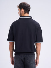 Textured Polo T-Shirt