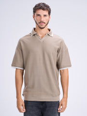 Textured Polo T-Shirt
