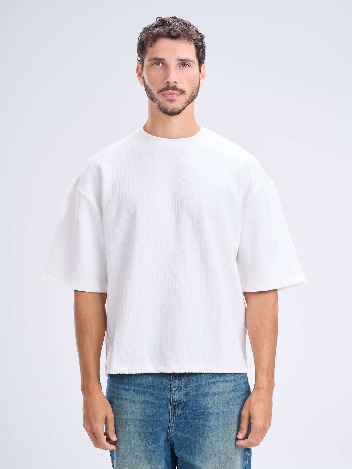 Basic Round Boxy Fit T-shirt