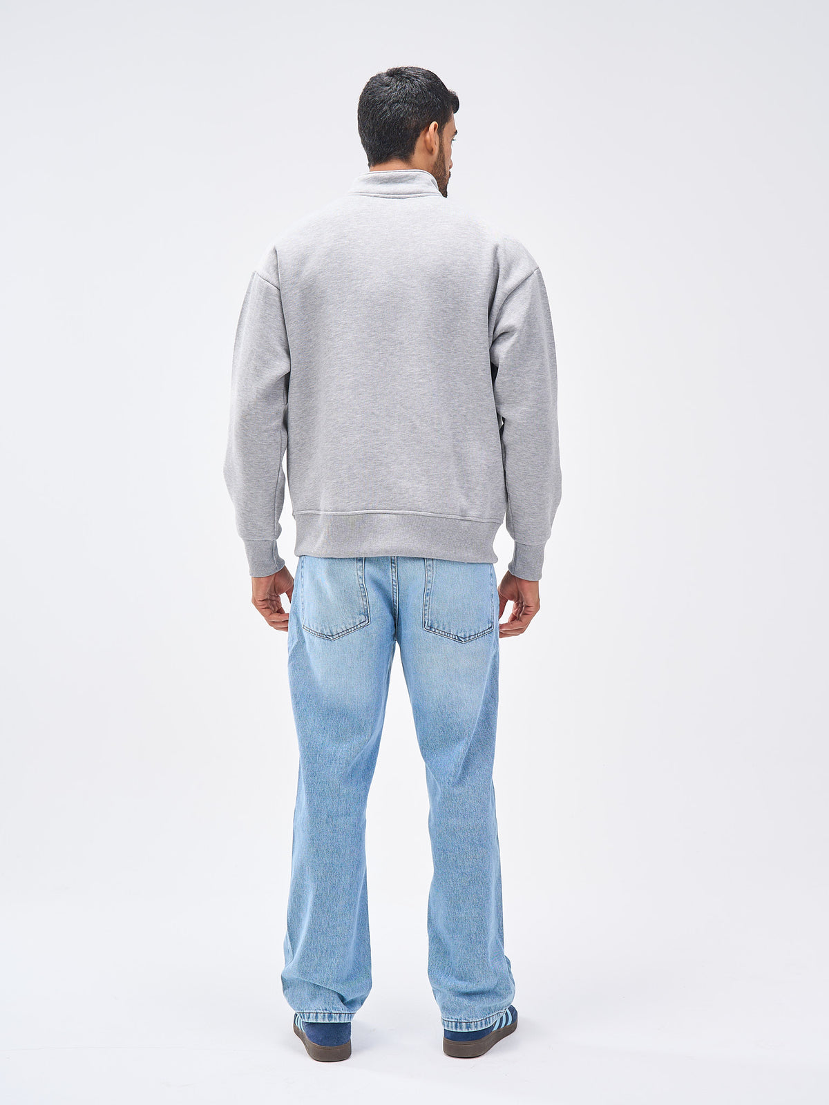 Basic Quarter Zipper Sweatshirt