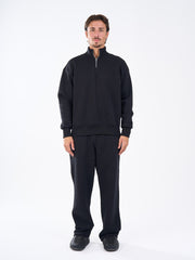 Basic Quarter Zipper Sweatshirt
