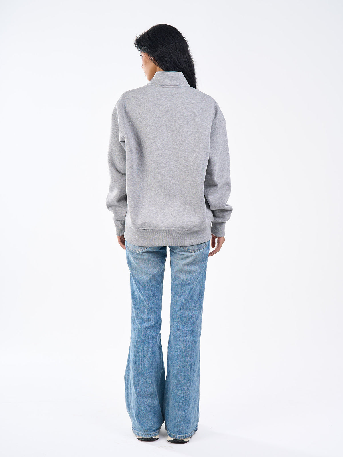 Basic Quarter Zipper Sweatshirt