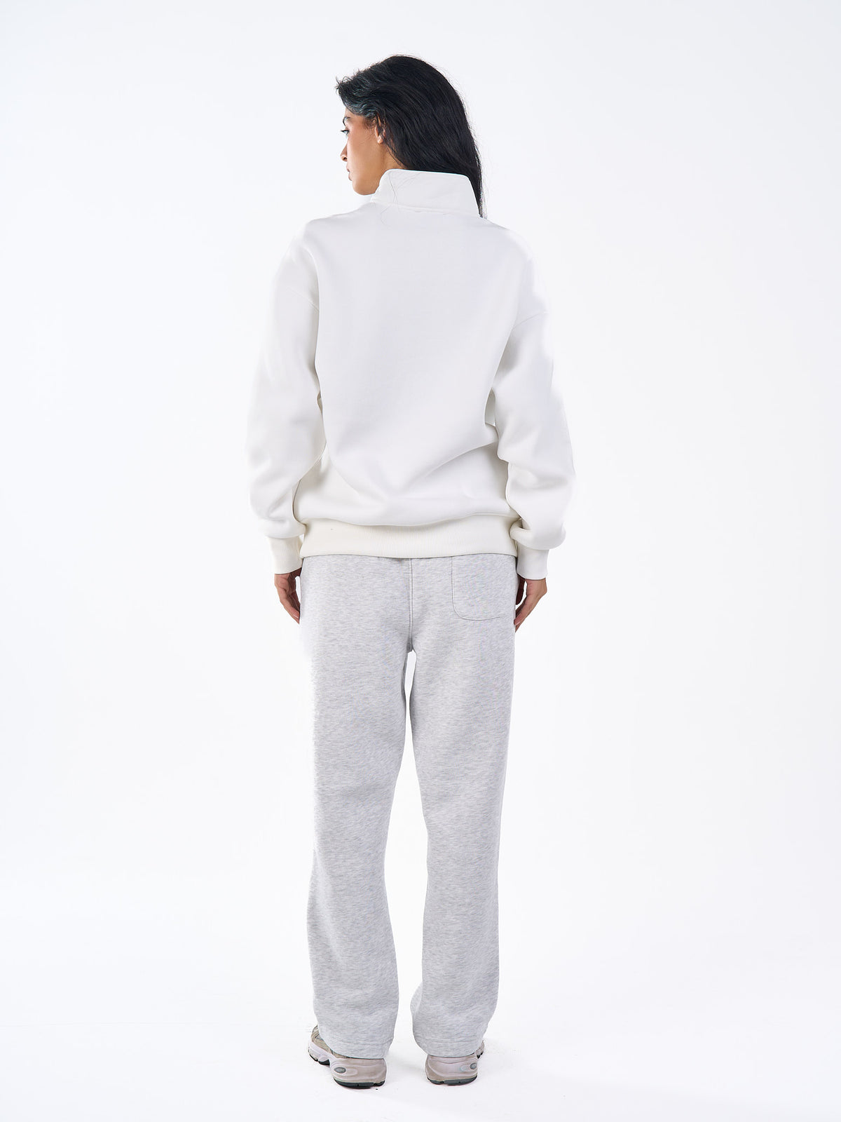 Basic Quarter Zipper Sweatshirt