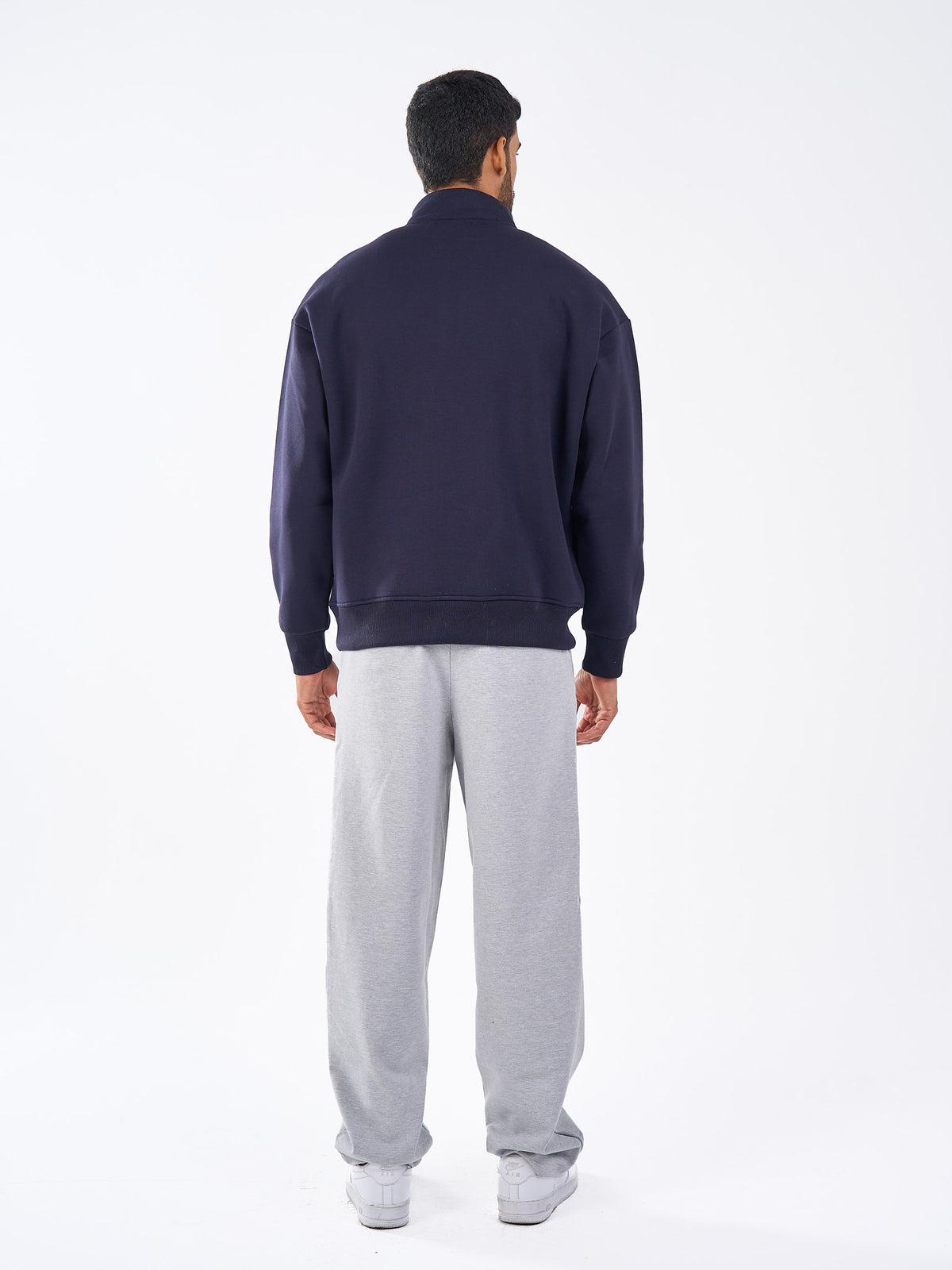 Basic Quarter Zipper Sweatshirt