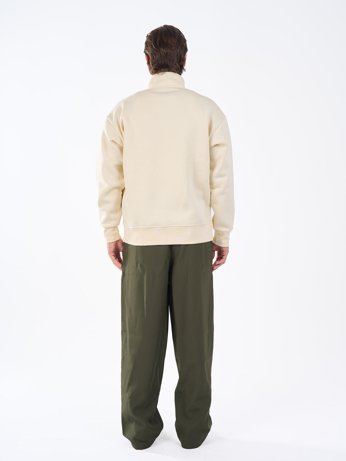 Basic Quarter Zipper Sweatshirt
