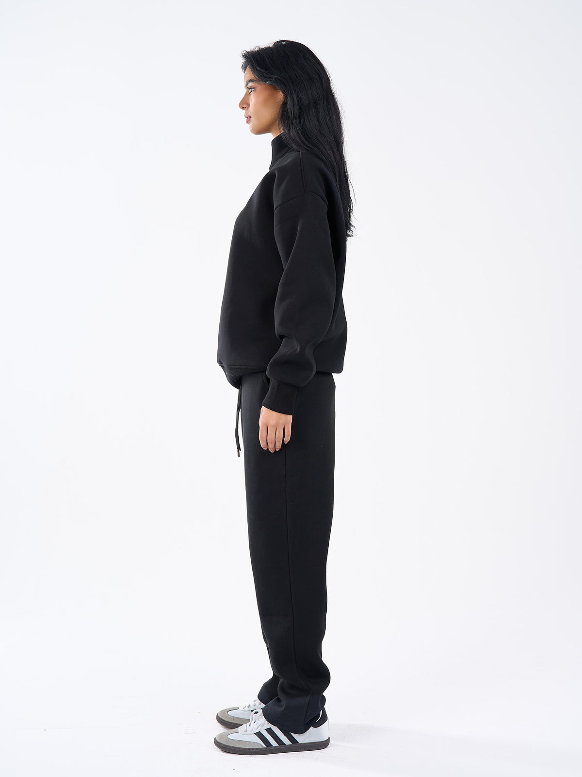 Basic Quarter Zipper Sweatshirt