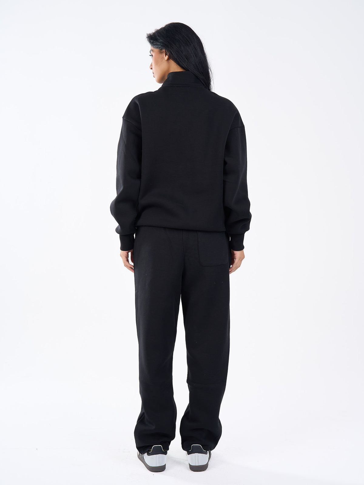 Basic Quarter Zipper Sweatshirt
