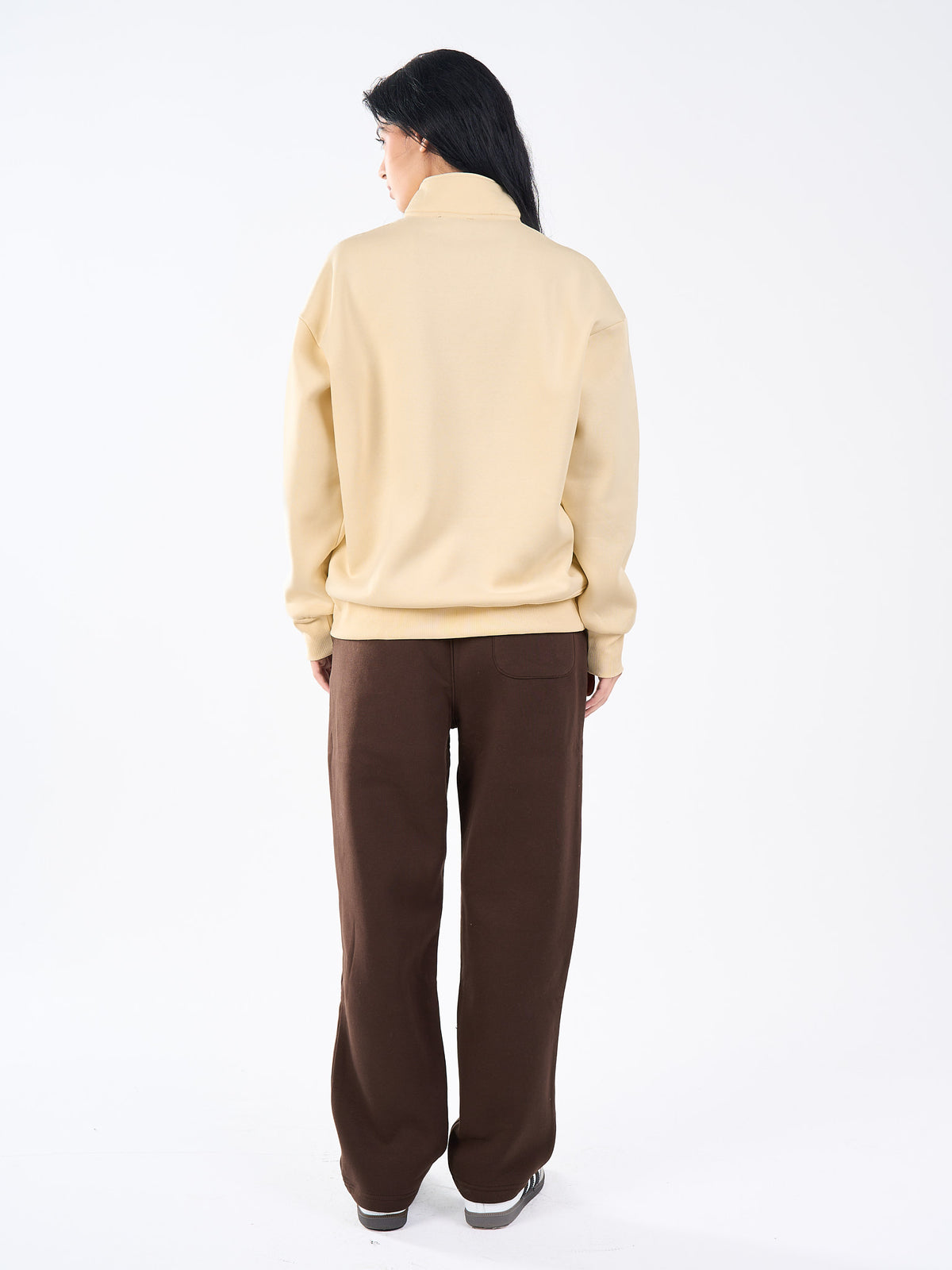 Basic Quarter Zipper Sweatshirt