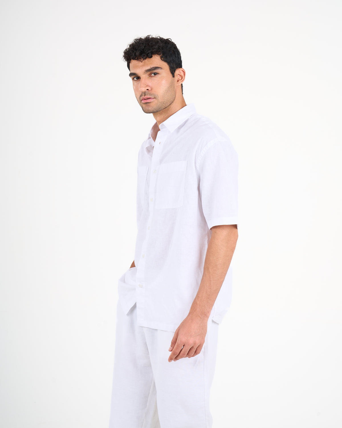 Linen Shirt Short Sleeve