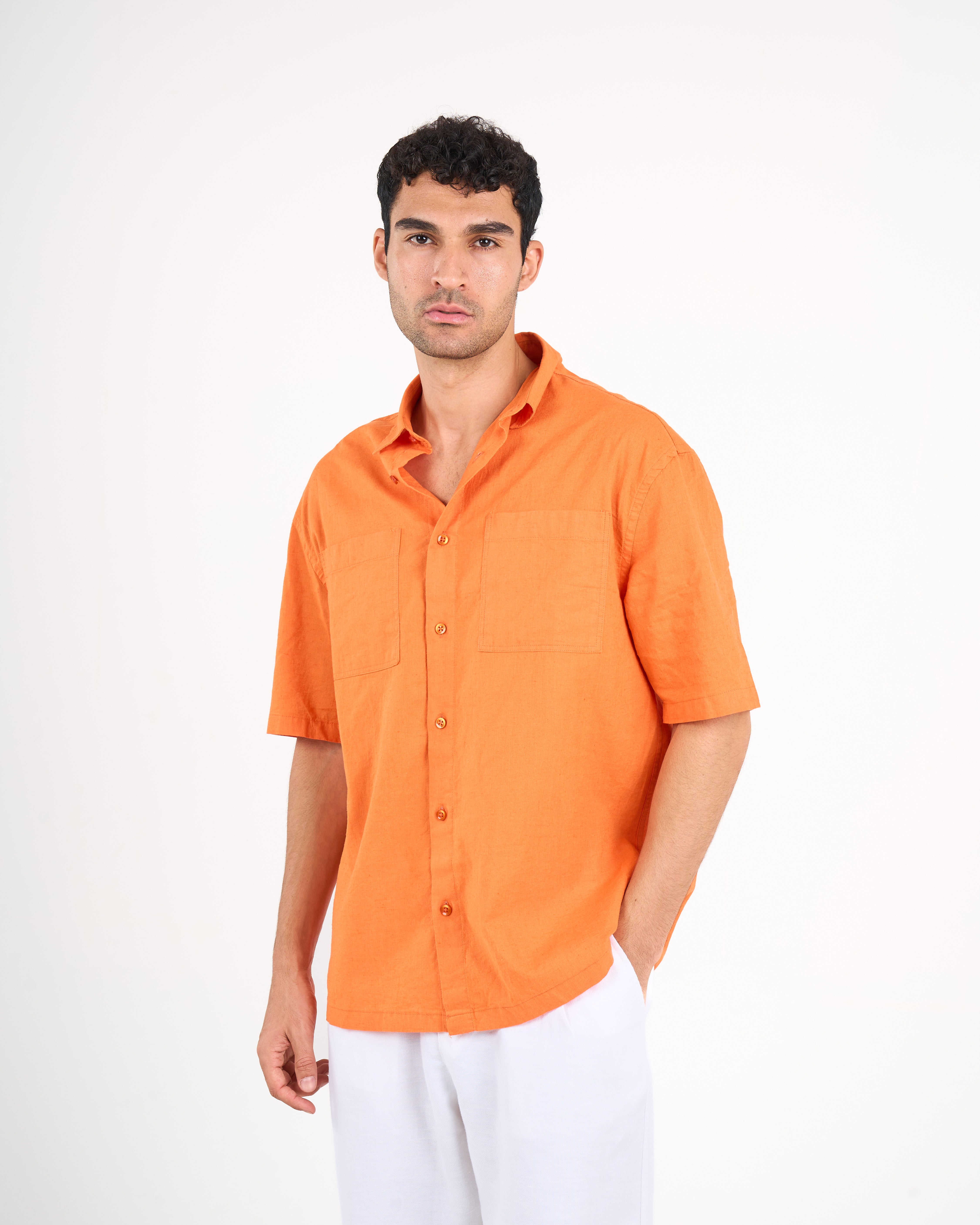 Linen Shirt Short Sleeve