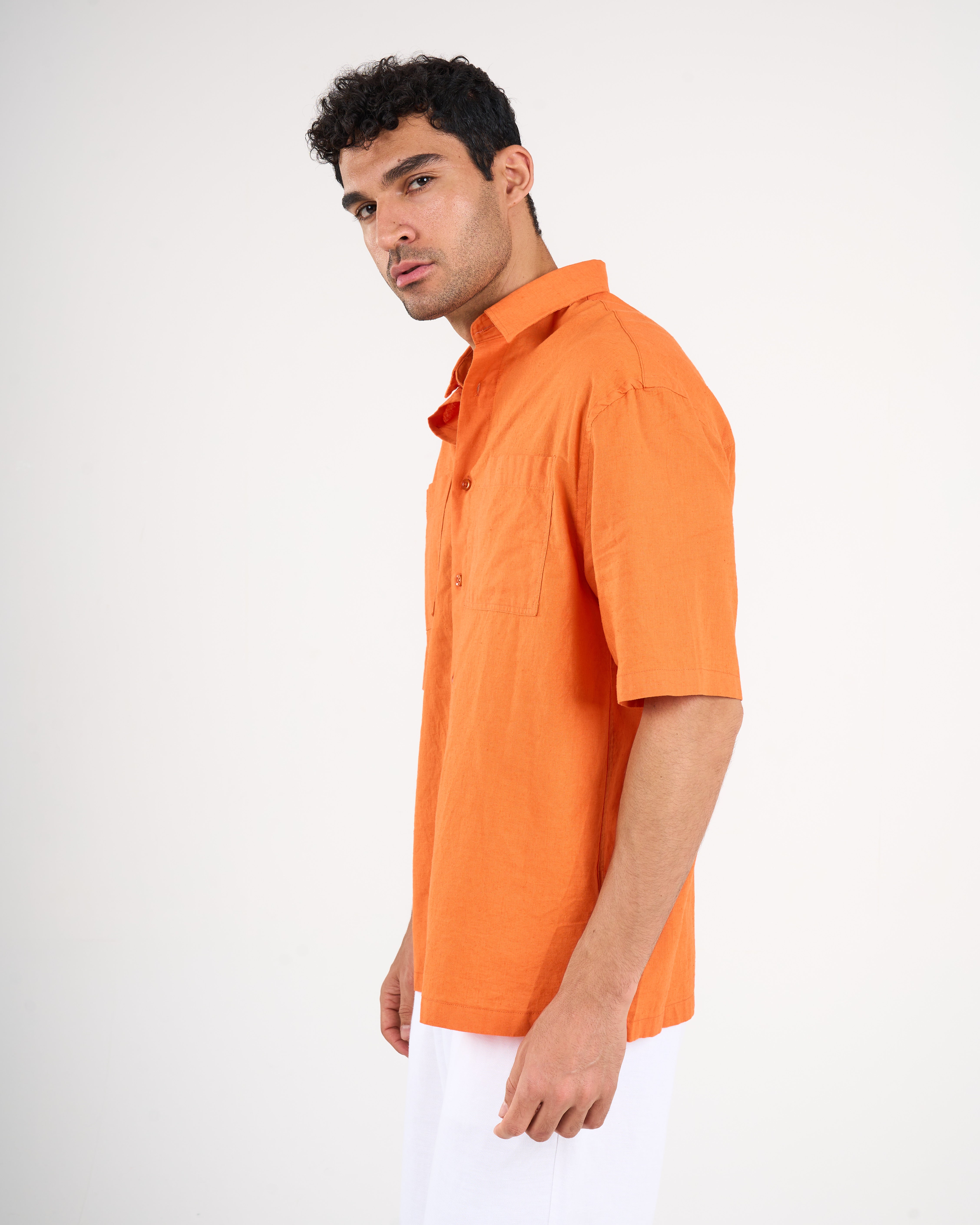 Linen Shirt Short Sleeve