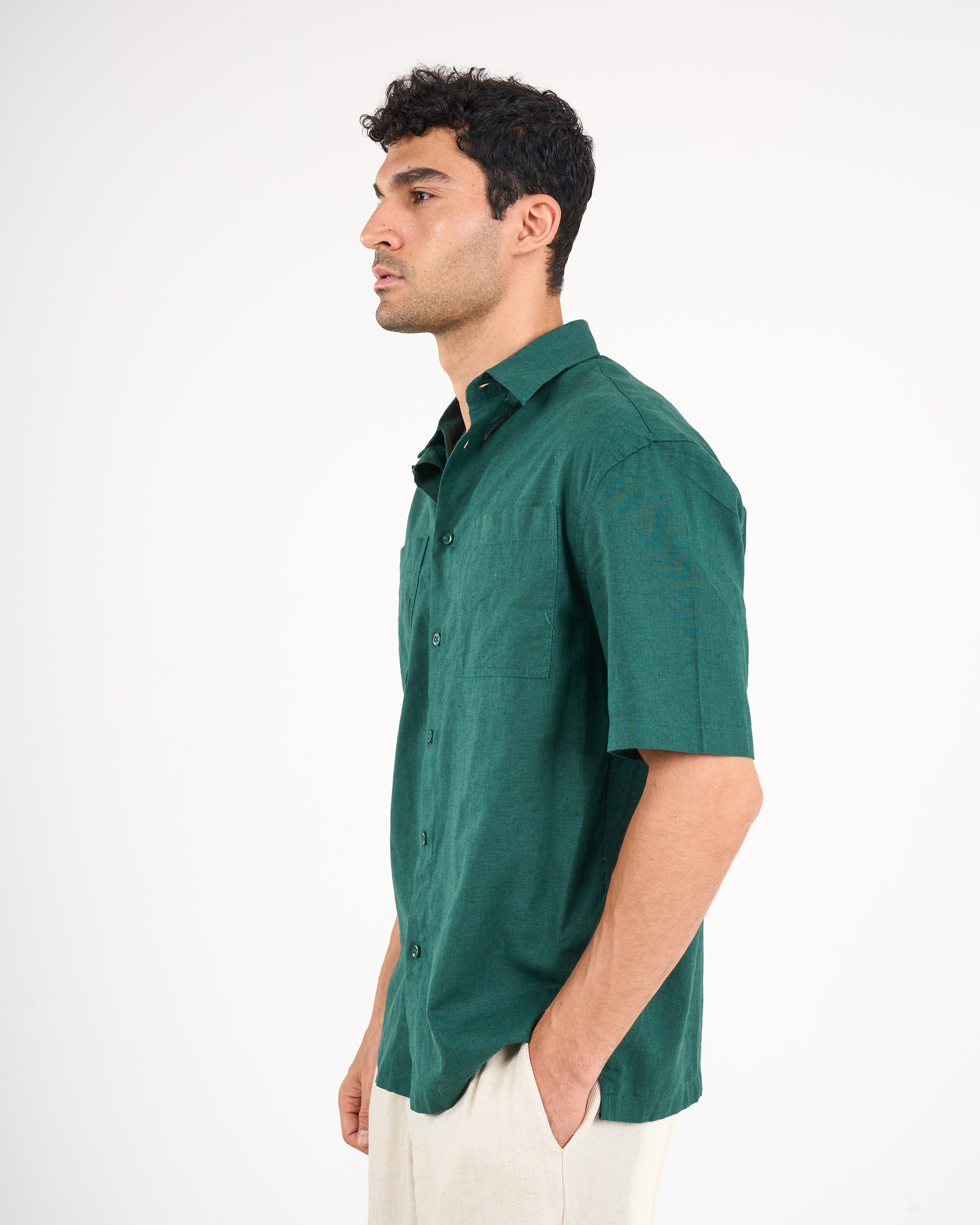 Linen Shirt Short Sleeve