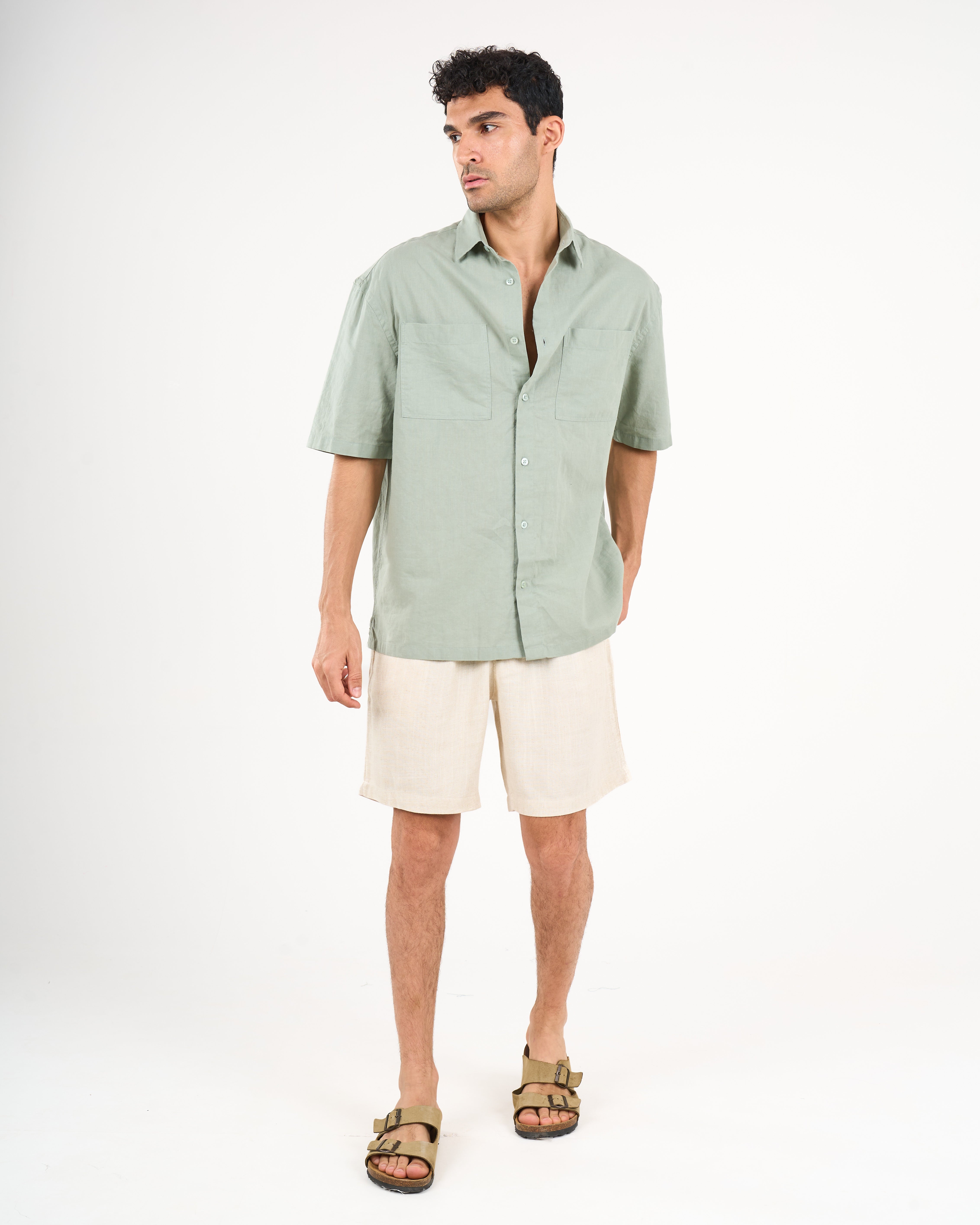 Linen Shirt Short Sleeve