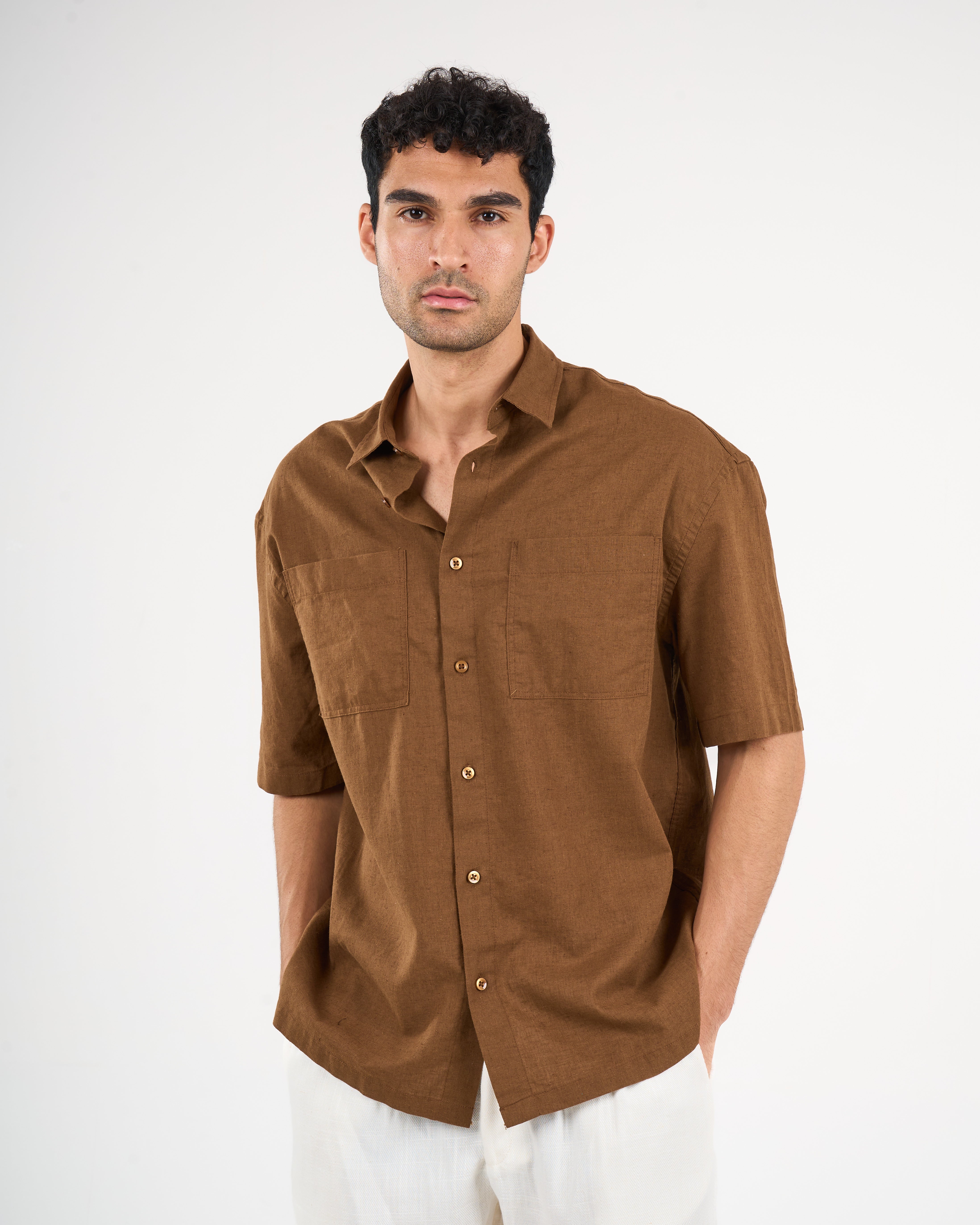 Linen Shirt Short Sleeve