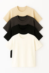 Pack Of 4 Basic Oversized T-Shirt