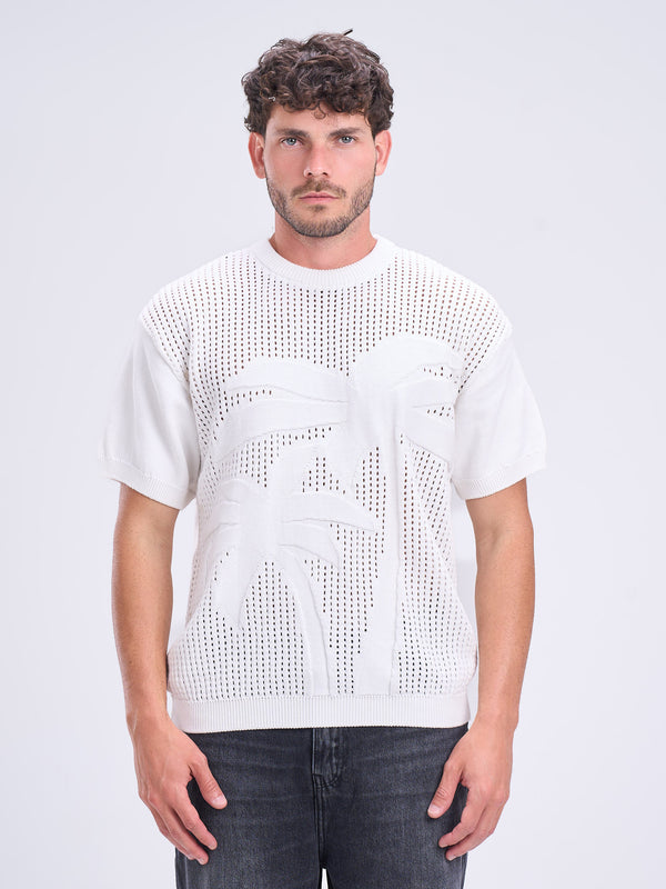 Palm Round Mesh Knitwear