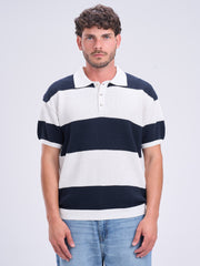 Stripped Polo Knitwear