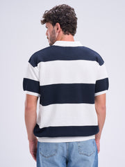 Stripped Polo Knitwear