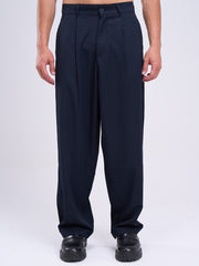 Relaxed Fit Pleated Pants